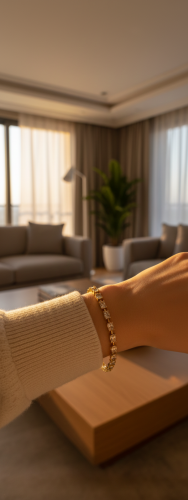 Stainless Steel Tennis Bracelet (Paslanmaz Çelik Tenis Bilekliği)