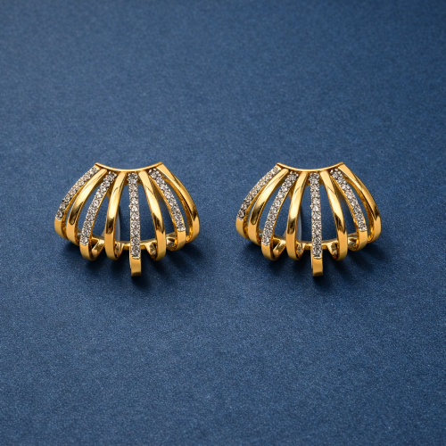 Yelpaze Formlu Küpe