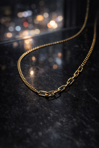 Halka Zincir Formlu Kolye