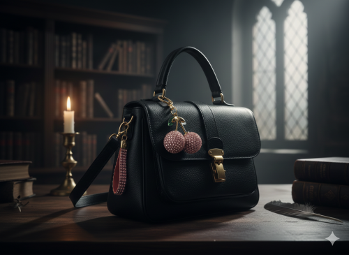 Crystal Cherry Bag Charm (Kristal Kiraz Çanta Süsü&Anahtarlık))