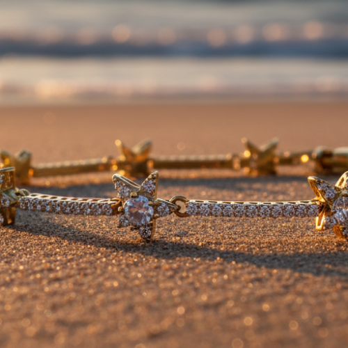 Yıldız Bezeli Bileklik