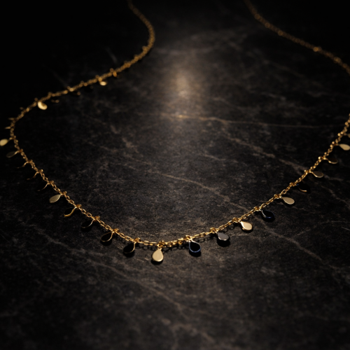 Büyük Damla Formlu Kolye 