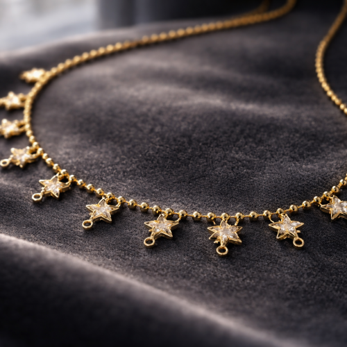 Modern Yıldız Formlu Kolye 