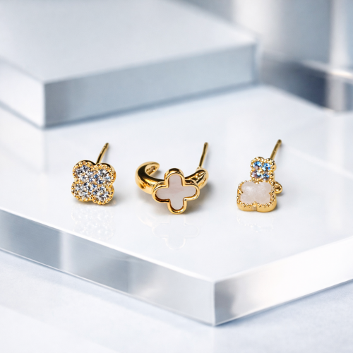 3’lü Gökyüzü Temalı Küpe Seti