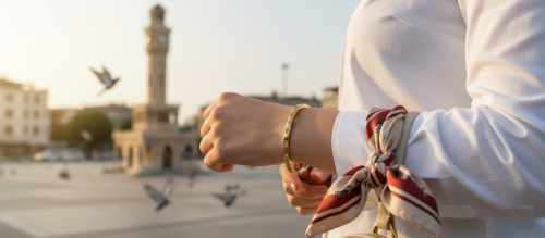 Altın Kaplama Tenis Bileklik