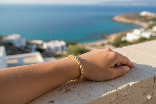 Gold Rope Chain Bracelet (Altın Burgu Zincir Bileklik)