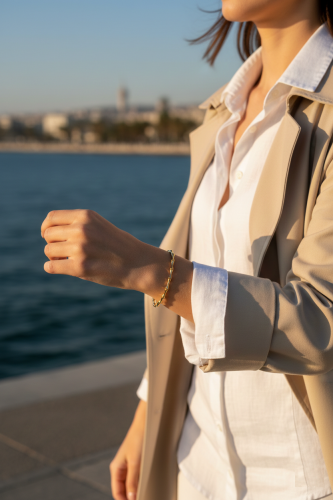 Bambu Tasarımlı Bileklik