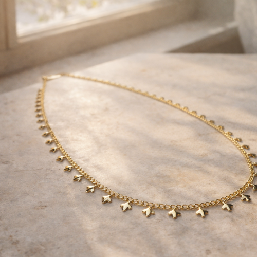 Modern Kesim Baget Kolye 