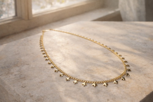 Modern Kesim Baget Kolye 